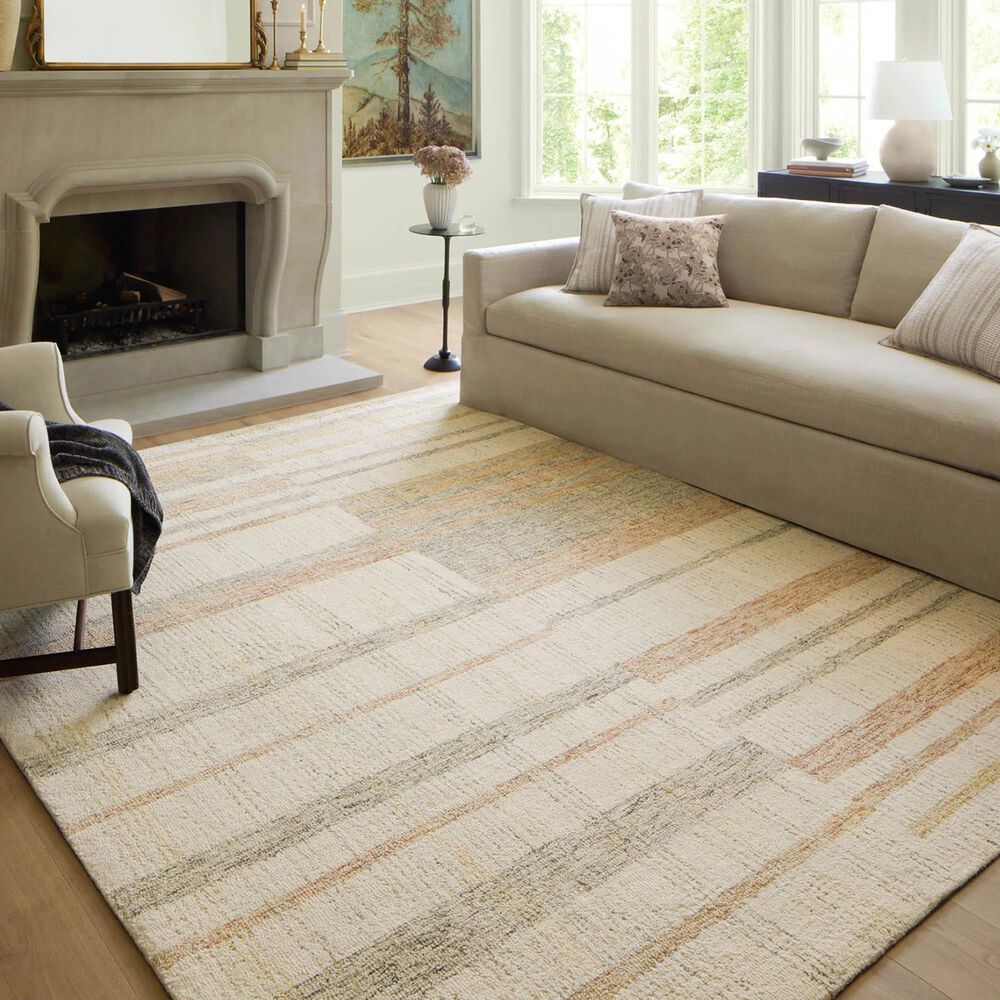 Chris Loves Julia x Loloi Chris 9&#39;3&quot; x 13&#39; Natural and Multicolor Area Rug, , large