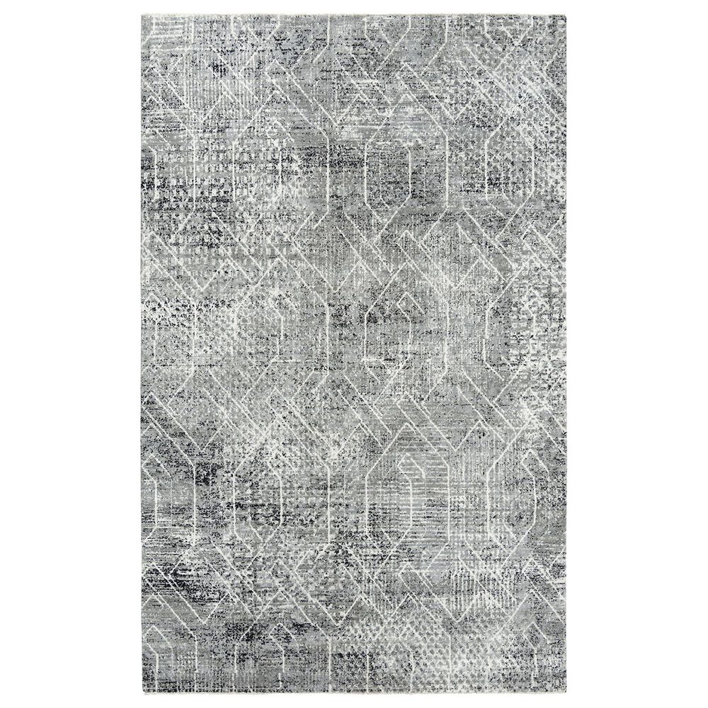 RIZZY Couture 8" x 10" Black and Ivory Area Rug, , large