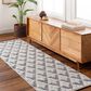 Surya Daffodil Geometric 2"6" x 8" Light Grey and Natural Runner, , large