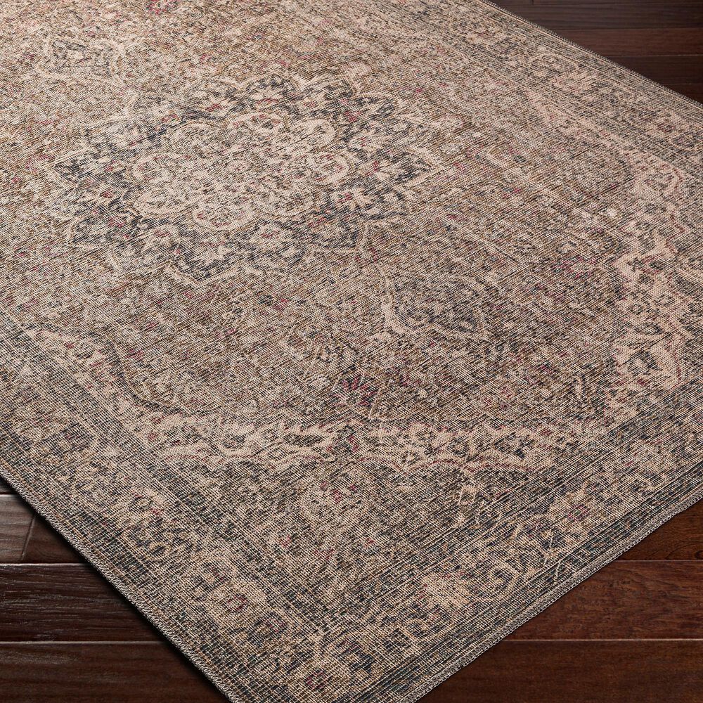 Surya Colin 5&#39;3&quot; x 7&#39;3&quot; Dusty Sage, Olive, Red, Black and Beige Area Rug, , large