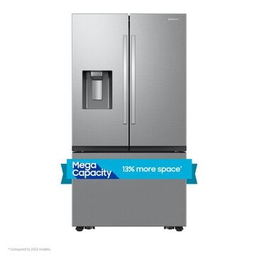 Samsung Large Capacity 3-Door French Door 31 cu. ft. Refrigerator with 4 Types of Ice in Stainless Steel, , large