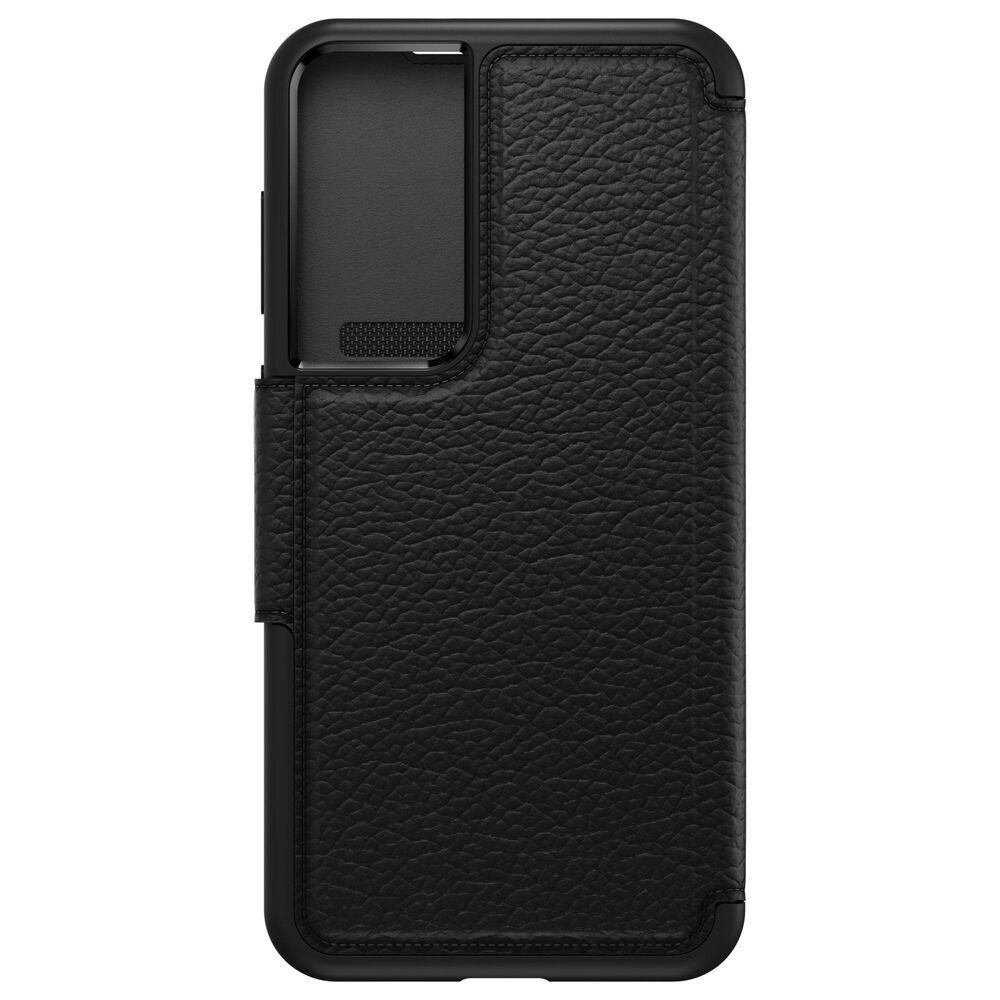 Otterbox Strada Black Leather Wallet Case - For Samsung Galaxy S23 Ultra