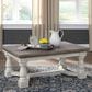 Signature Design by Ashley Havalance Rectangular Cocktail Table in Gray and White, , large