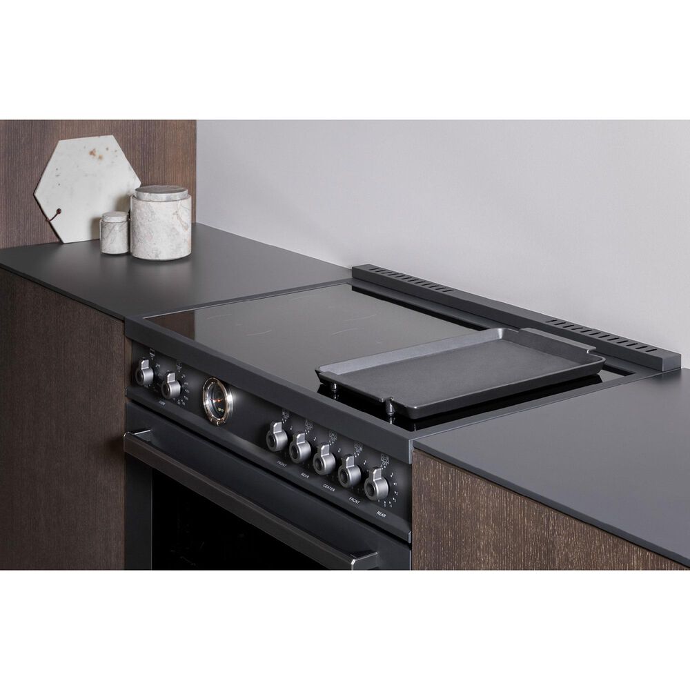 Bertazzoni Professional 5.7 Cu.Ft. Induction Range with Convection and Self-Cleaning in Nero, , large