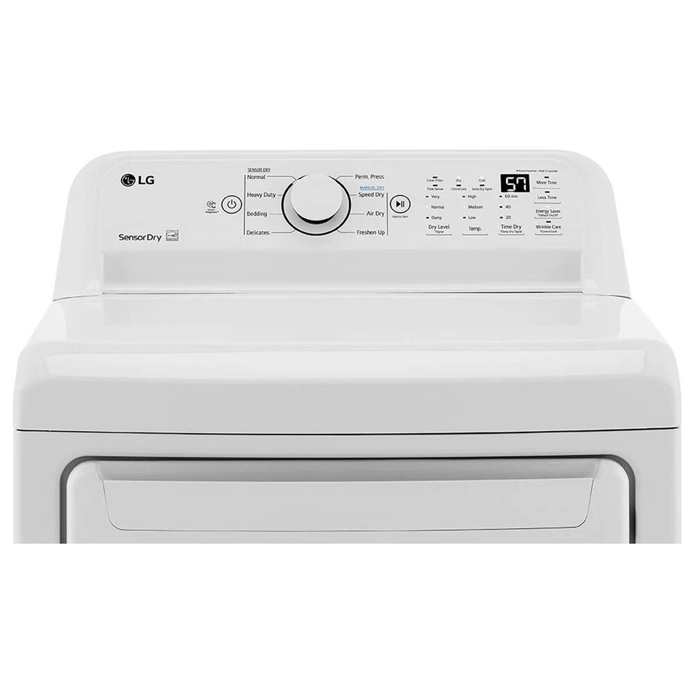 LG 7.3 Cu. Ft. Ultra Large Capacity Electric Dryer with Sensor Dry Technology in White, , large