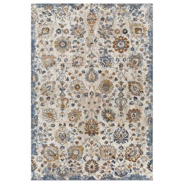 Surya Tuscany 8"10" x 12"1" Blue, Cream and Mustard Area Rug, , large