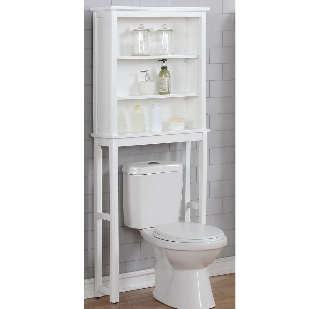 White Over-the-Toilet Space Saver