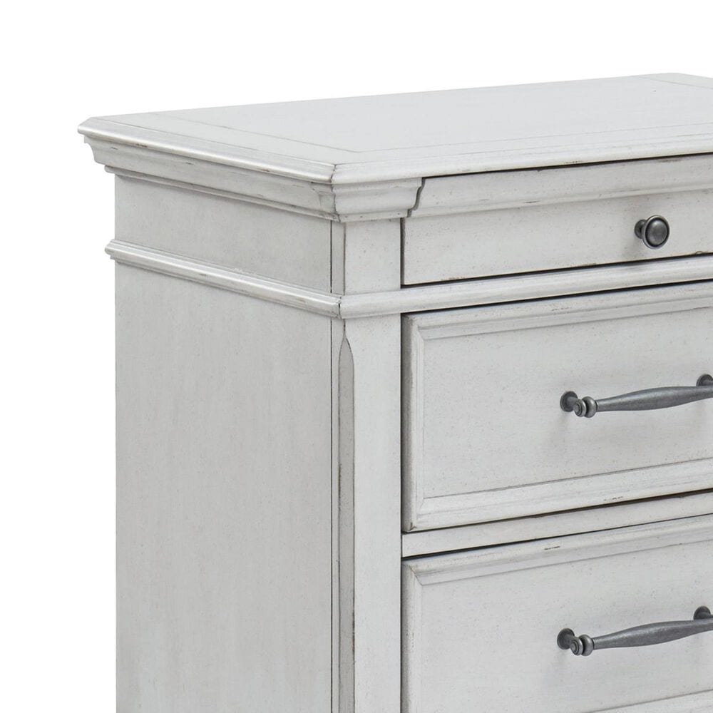 Signature Design by Ashley Kanwyn 3 Drawer Nightstand in Distressed Whitewash, , large