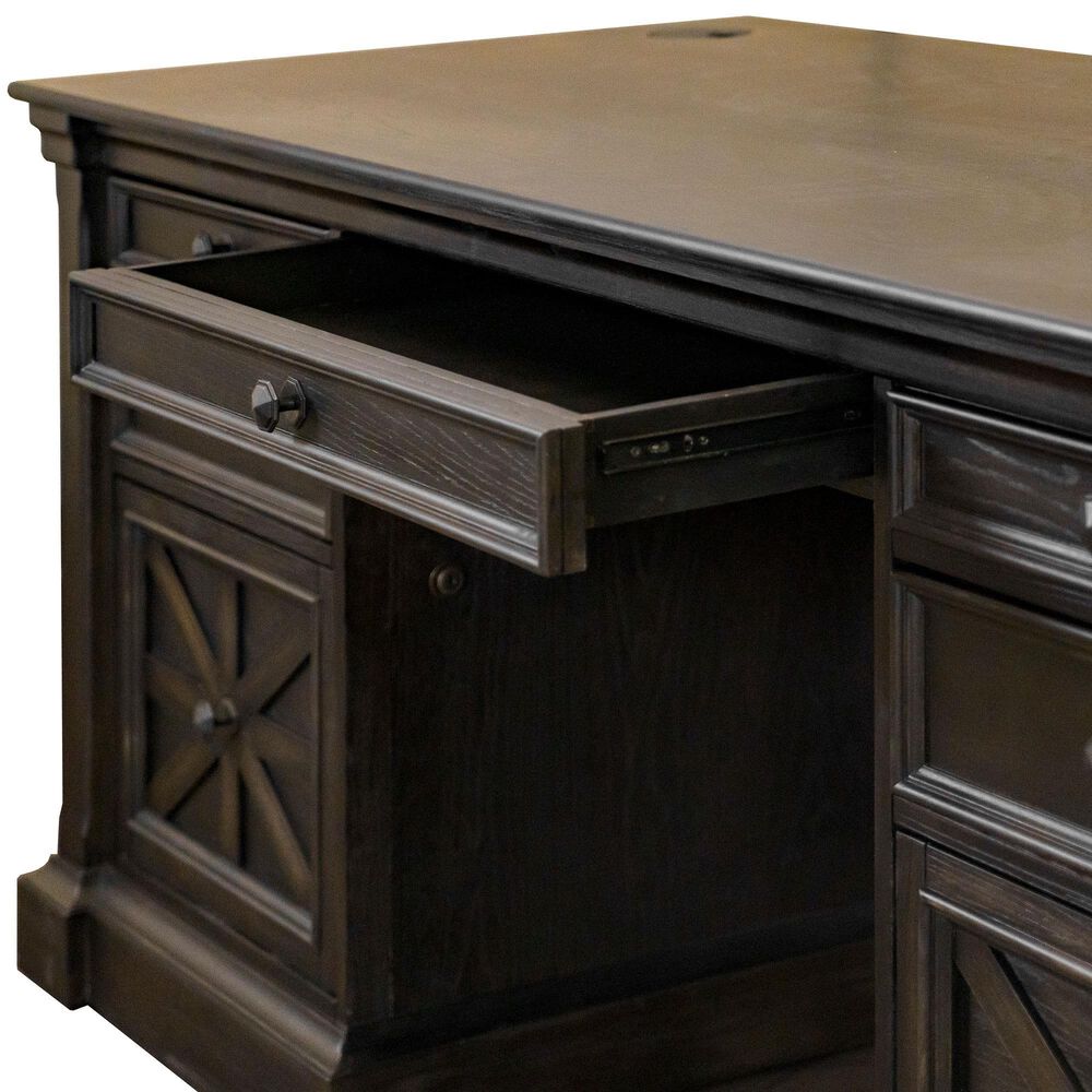 Wycliff Bay Kingston Executive Desk in Dark Chocolate, , large