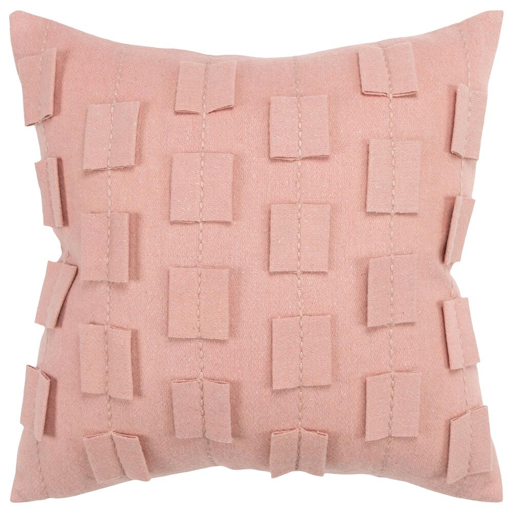 Rizzy Home Donny Osmond 20&quot; Down Filled Pillow in Blush, , large