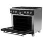 Cafe 5.75 Cu. Ft. Freestanding Dual Fuel Range in Matte Black and Brushed Stainless, , large