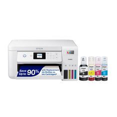 Epson EcoTank ET-2850 Wireless Color All in One Cartridge Free Supertank Printer with Scan, Copy and Auto 2-sided Printing
