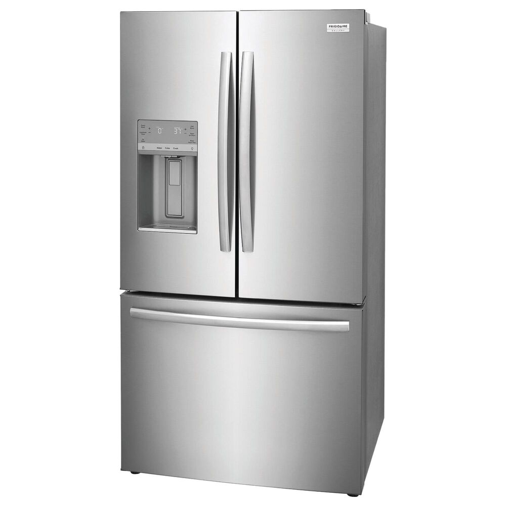 FRIGIDAIRE GALLERY 3 Piece Kitchen Package with 27.8 Cu. Ft. French Door Refrigerator, 30&quot; Front Control Electric Range with Total Convection, and Built-In Bar Handle Dishwasher with CleanBoost in Stainless Steel, , large