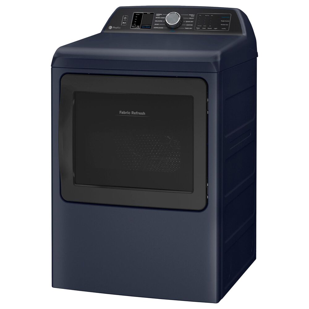 GE Appliances 7.3 Cu. Ft. Smart Electric Dryer with Fabric Refresh in Sapphire Blue, , large