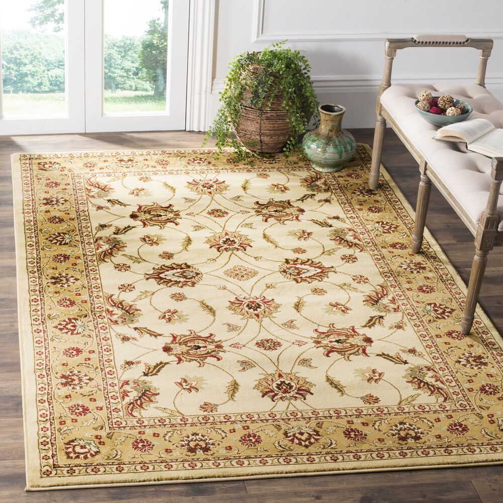 Safavieh Lyndhurst LNH553 8&#39;9&quot; x 12&#39; Ivory and Beige Area Rug, , large