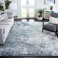 Safavieh Aston 12" x 15" Light Blue and Grey Area Rug, , large