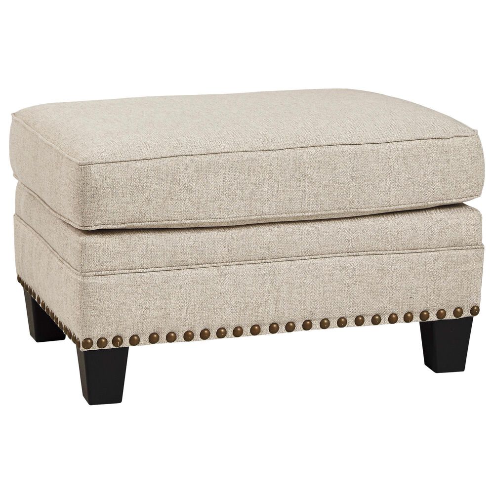 Signature Design by Ashley Claredon Ottoman in Linen, , large