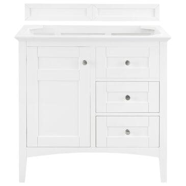 James Martin Palisades 36" Single Vanity Cabinet in Bright White, , large