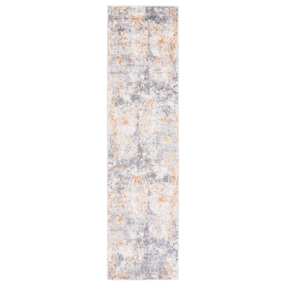 Safavieh Aston 2" x 8" Grey and Gold Runner, , large