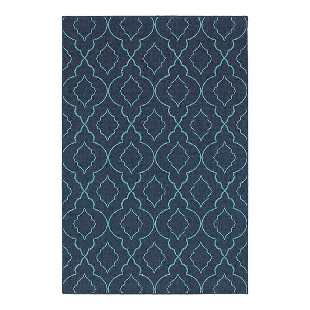 Oriental Weavers Meridian 7541B 2"3" x 7"6" Navy Runner, , large