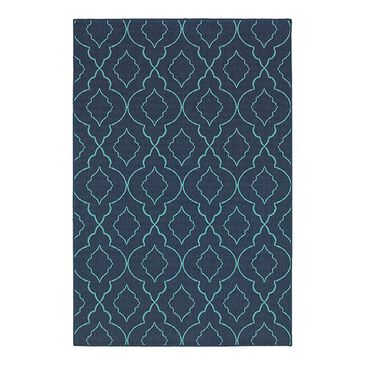 Oriental Weavers Meridian 7541B 2"3" x 7"6" Navy Runner, , large