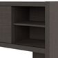 Bush Echo 72" Computer Desk with Hutch in Charcoal Maple, , large