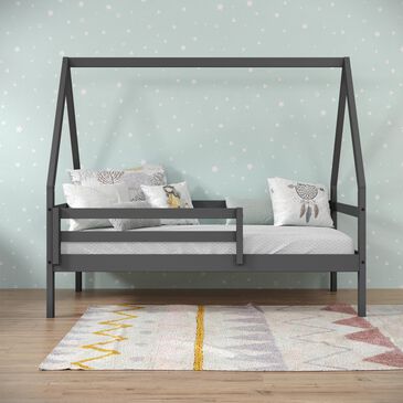 Forest Grove Tree House Twin Bed in Dark Grey, , large