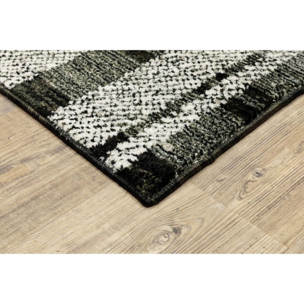 Oriental Weavers Atlas Geometric 752C0 5&#39;3&quot; x 7&#39;3&quot; Black and Gray Area Rug, , large