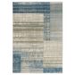 Oriental Weavers Bauer Geometric Lines 3"10" x 5"5" Blue Area Rug, , large