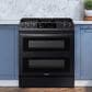 Samsung 6.3 Cu. Ft. Slide-In Dual Fuel Range with Smart Dial in Black Stainless Steel, , large