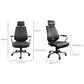 Moe"s Home Collection Swivel Office Chair in Black, , large