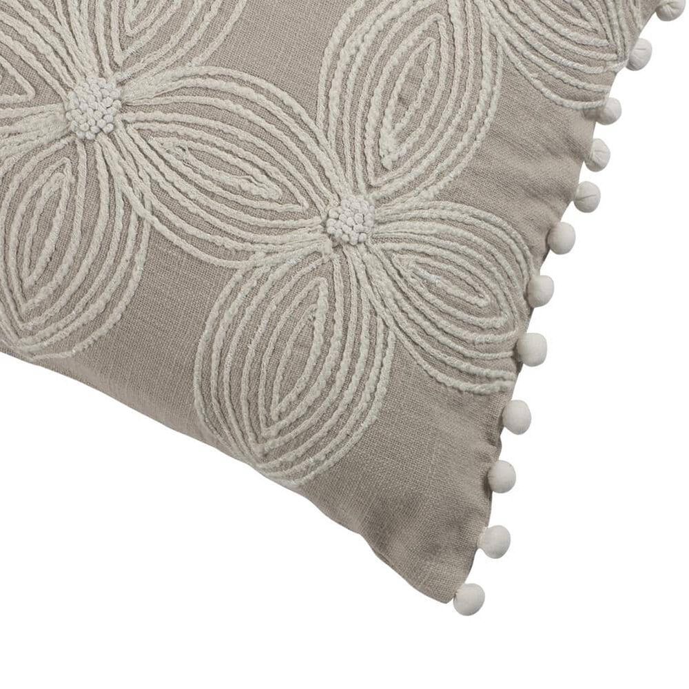 L.R. Home Eden 16&quot; x 24&quot; Throw Pillow in Beige and Ivory, , large