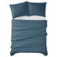 Pem America Cannon Solid 3-Piece Full/Queen Duvet Cover Set in Dark Blue, , large