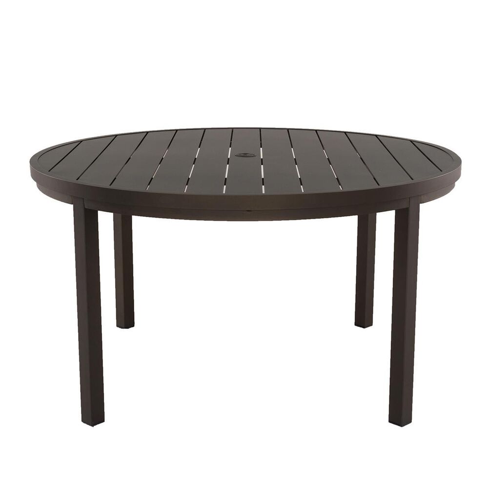 Gathercraft Surfside 54&quot; Round Dining Table in Chocolate, , large