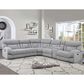 Steve Silver Park City 6-Piece Power Reclining Curved Sectional in Pumice, , large