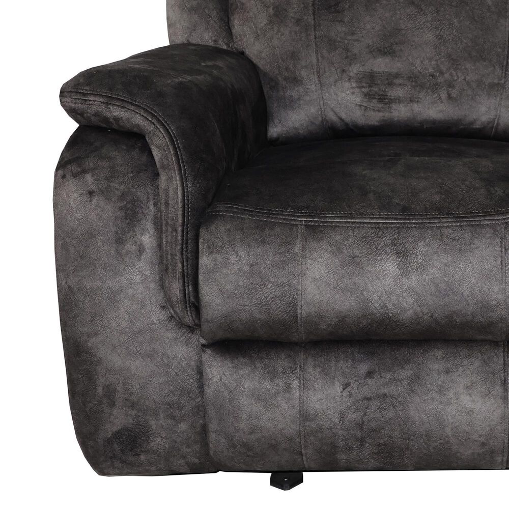 New Heritage Design Park City Manual Gliding Recliner in Slate, , large