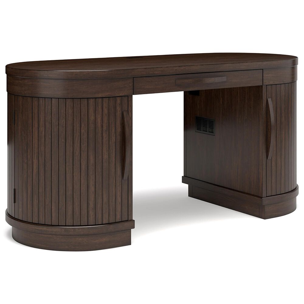 Signature Design by Ashley Korestone 63" Writing Desk in Warm Brown, , large