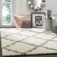 Safavieh Dallas Shag SGD257F-3 3" x 5" Ivory/Grey Area Rug, , large