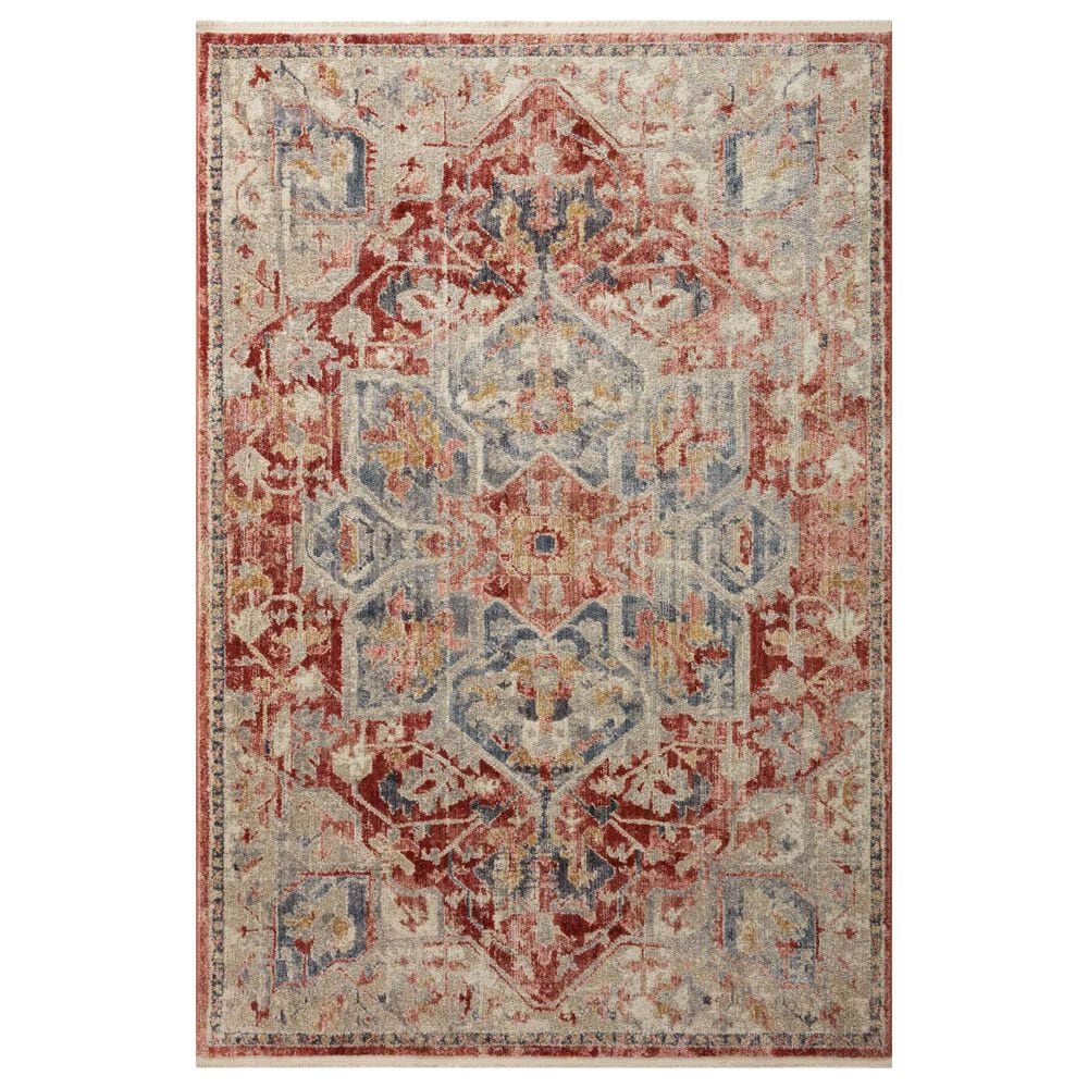 Magnolia Home Janey JAY-01 2"7" x 4" Garnet Area Rug, , large