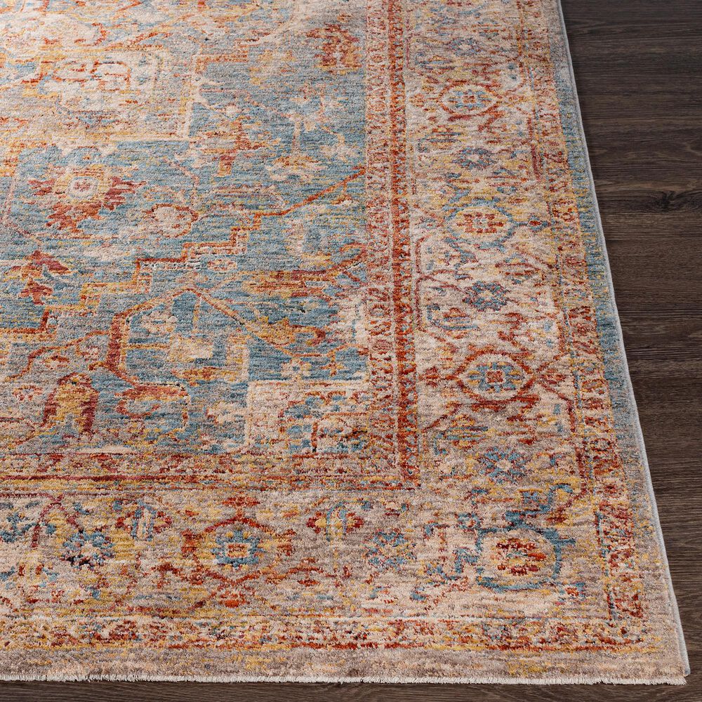 Surya Mirabel 10&#39; x 14&#39; Teal, Aqua, Gray, Burnt Orange, Olive and Beige Area Rug, , large