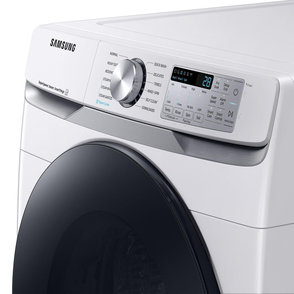 Samsung 4.5 Cu. Ft. Smart Front Load Washer with Super Speed Wash in White, , large