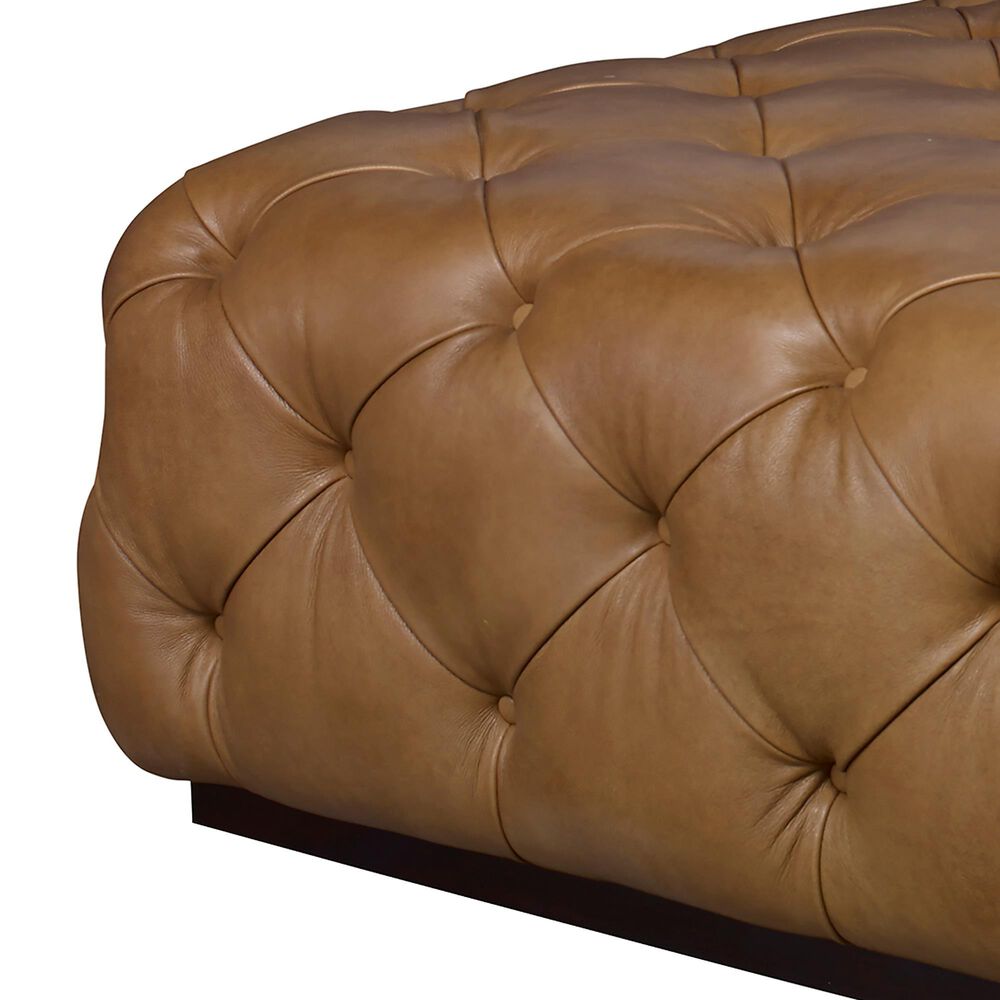 Century Rueben Tufted Cocktail Ottoman in Wheat, , large