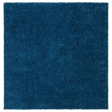 Safavieh August Shag AUG900N 3" Square Navy Area Rug, , large