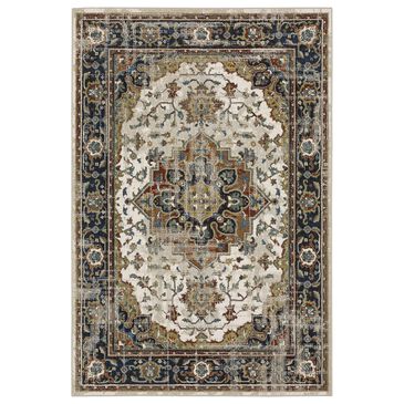 Oriental Weavers Venice Milan 3"10" x 5"5" Beige and Blue Area Rug, , large