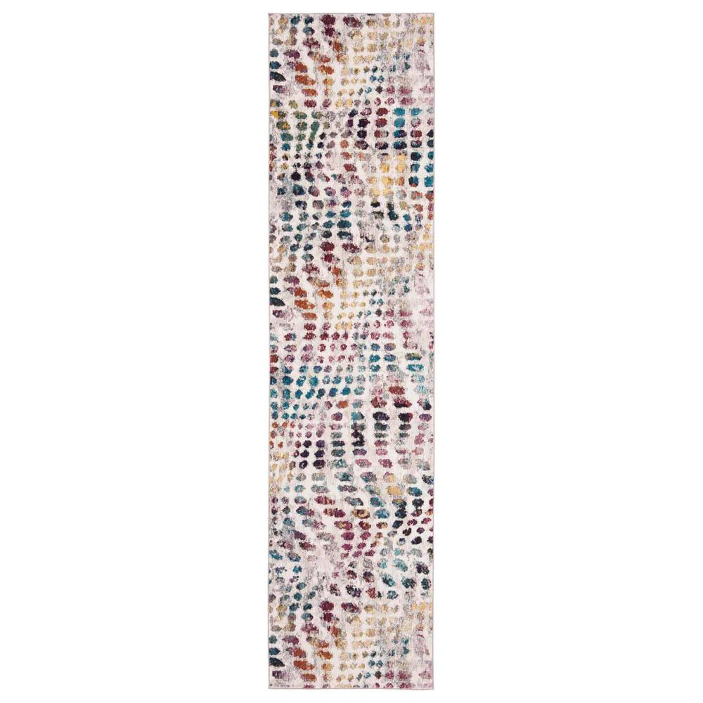 Safavieh Aria 2" x 8" Cream and Wine Runner, , large