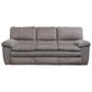 Catnapper Reyes Manual Lay Flat Reclining Sofa in Graphite, , large