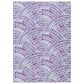 Dalyn Rug Company Seabreeze Geometric 10" x 14" Lavender Area Rug, , large