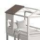 Eastern Shore Lodge Twin over Loft Bunk Bed in Cookies and Cream, , large