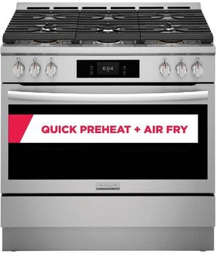 Frigidaire Gallery 36" Gas Range with Air Fry in Stainless Steel, , large