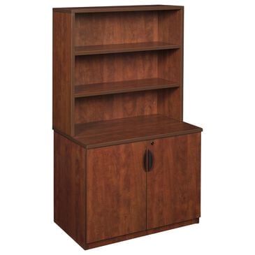 Regency Global Sourcing Legacy 29" Storage Cabinet with Hutch in Cherry, , large